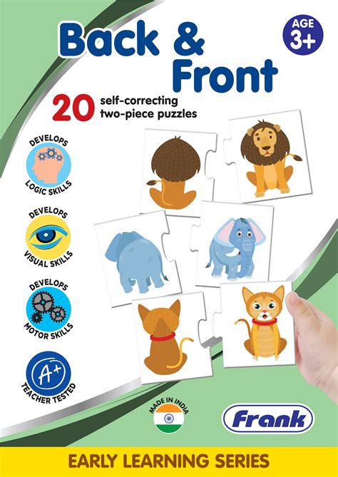 Buy Frank Back & Front – (40 Pieces) 20 Self-Correcting 2 Pcs Puzzle ...