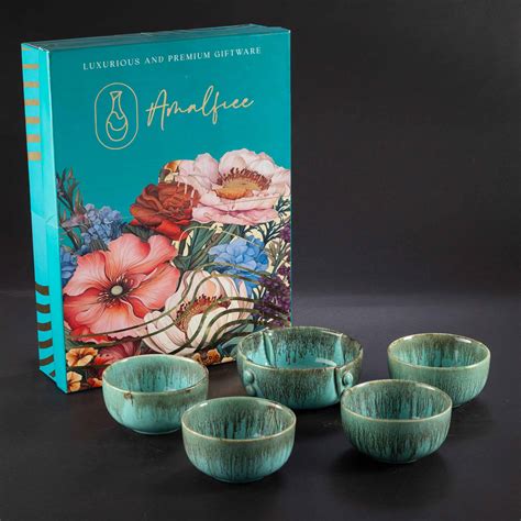 Peppermint Soup Bowl Set Amalfiee Premium Ceramic Indulgence Box ...