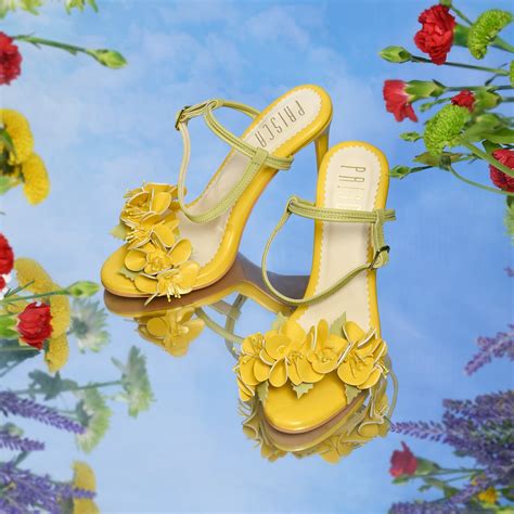 Blossom in Style with Iris Flower Pattern Summer Heels | House Of Prisca
