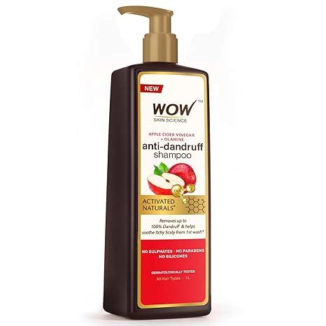 Buy WOW Skin Science Apple Cider Vinegar Shampoo - 1L | Mild Anti ...
