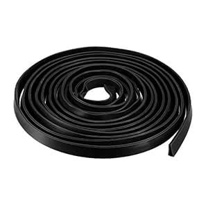 uxcell Edge Trim U Seal Extrusion, Silicone Black U Channel Edge ...