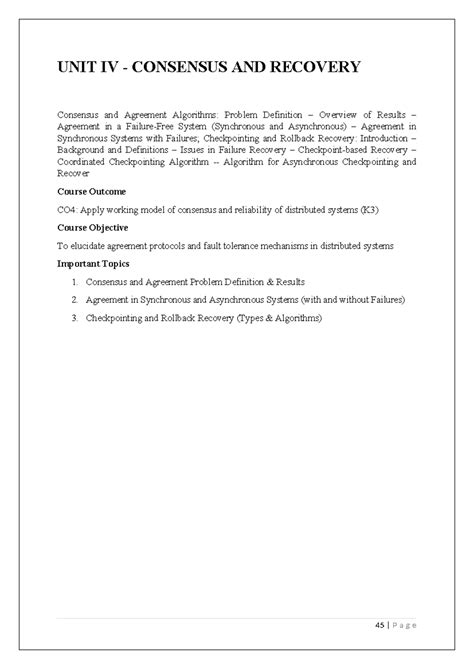 UNIT 3 - Distributed Mutual Exclusion & Deadlock Detection Techniques ...