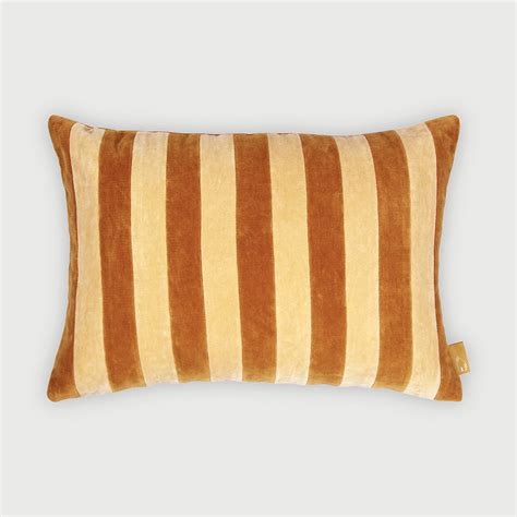 Holly Melon Striped Oblong Cushion Cover-Extra 10% Off