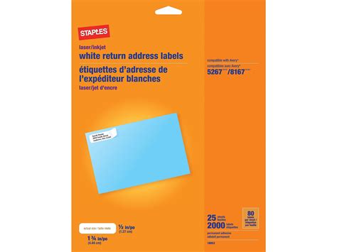 Staples Address Labels Template