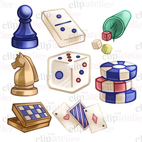 Board Game Pieces Clip Art 563 Board Games Clipart High Res