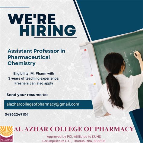 Careers | Al-Azhar College of Pharmacy
