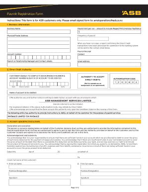 Fillable Online Payroll Registration Form - PaySauce Fax Email Print ...