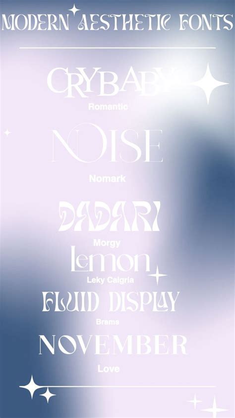 Modern Aesthetic Fonts and Numbers Poster | Aesthetic fonts for edits ...