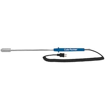 Cole-Parmer Type-J, Straight Surface Probe, 10" L, Mini-Connector ...