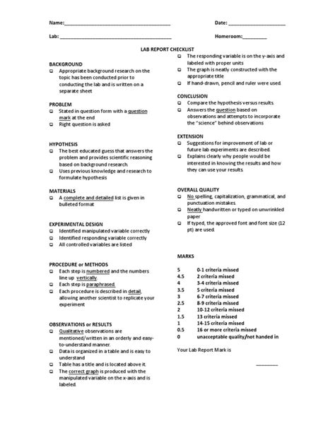 Report Checklist Form for Computer Lab 的图像结果