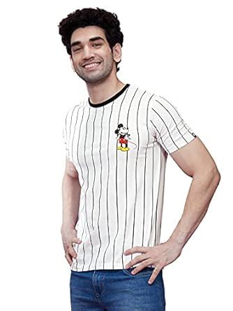 Buy The Souled Store Mickey Mouse: Striped Mens and Womens Graphic ...