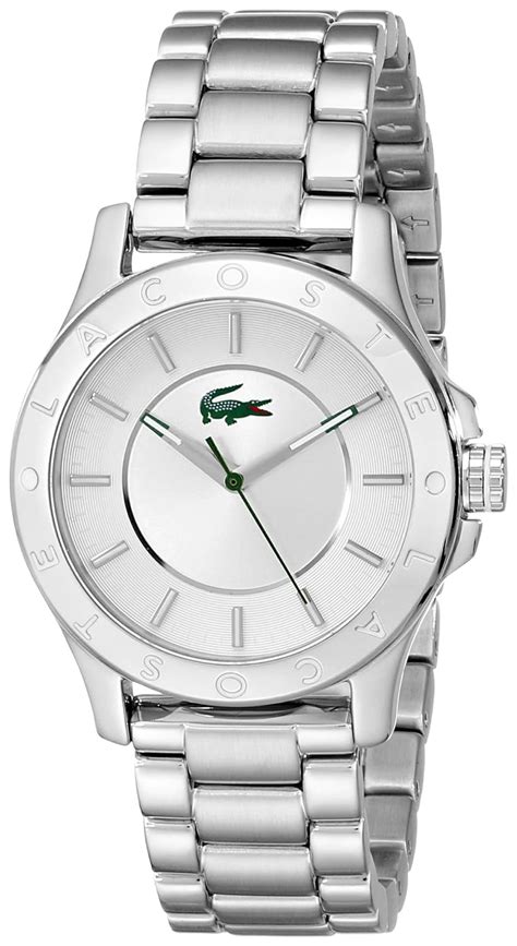 Lacoste Women's 2000849 Madeira Silver-Tone Stainless Steel Watch ...
