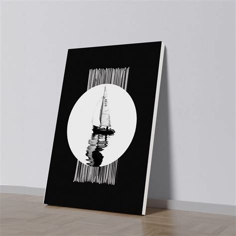 Sailboat Serenity Canvas Wall Art Printed Wall Painting – Nestroots