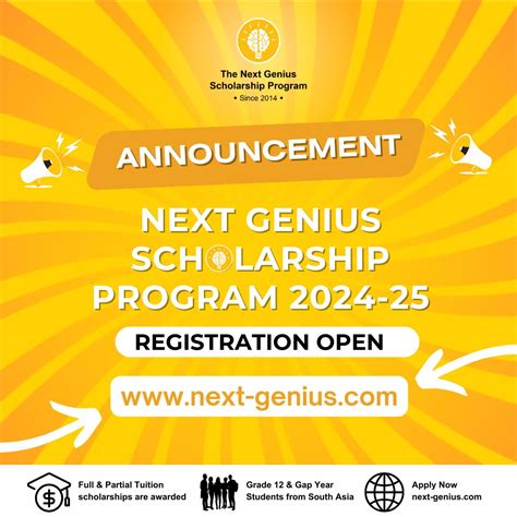 The Next Genius Foundation on LinkedIn: #nextgenius #scholarship #applynow