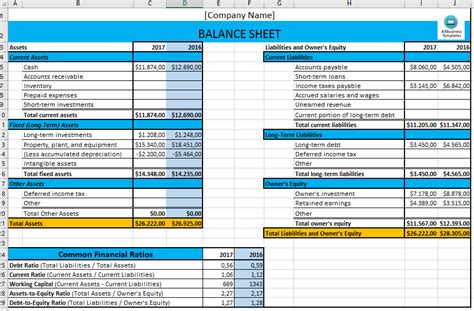 Basic Excel Balance Sheet - Download this Basic Financial Balance ...