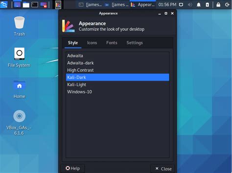 Image result for kali linux dark theme