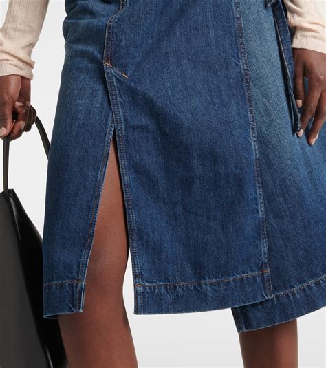 Denim wrap skirt in blue - Sportmax | Mytheresa