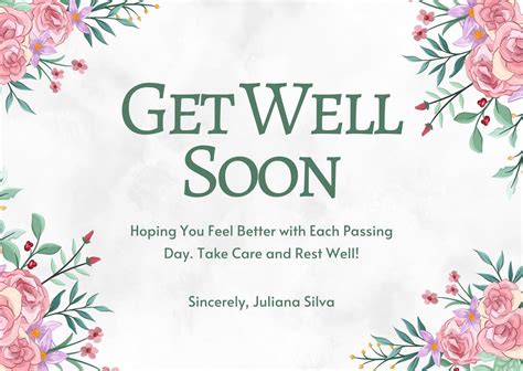 Everyday Get Well Soon Cards Free Everyday Get Well Soon