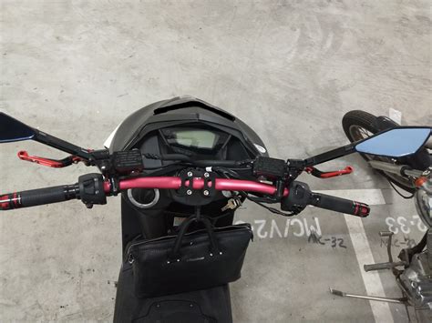 yamaha force 155 更換手把+龍頭底座+魚眼+線組+儀表板下移DIY - Mobile01