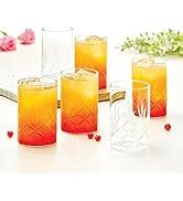 Buy Borosil Vision Glass 350 ml Set of 6 pcs Transparent Drinking Glass ...