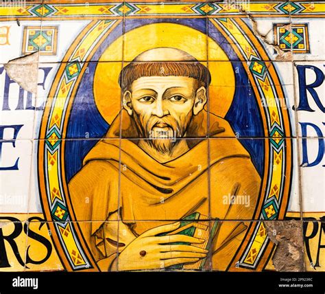 Image of St. Francis in Assisi village in Umbria region, Italy. The ...