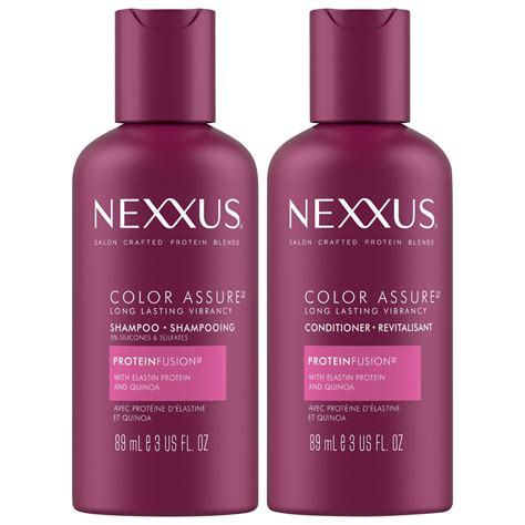 Nexxus Travel Shampoo and Conditioner, Color Assure - Replenishes and ...