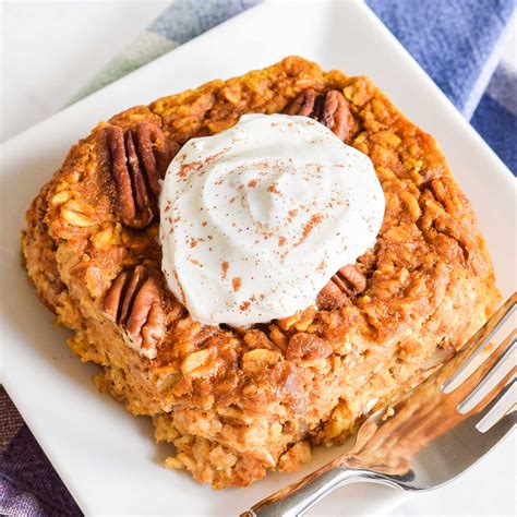 Pumpkin Baked Oatmeal (Easy Recipe) | Hello Little Home