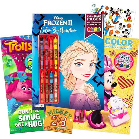 Color by Numbers Books for Girls Set ~ 3 Pack Coloring Books Bundle ...