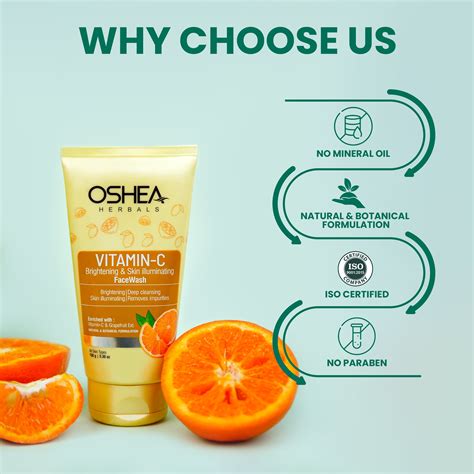 Buy Vitamin C Facewash Online | For All Skin Illumination – Oshea Herbals