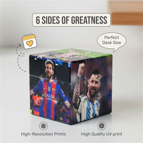 Buy Messi Rubik’s Cube – Full UV-Printed Tribute Puzzle | Limited ...
