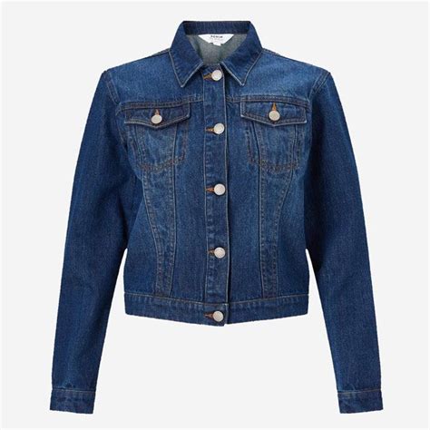 Disha Patani just layered her peach bralette with cool denim separates ...