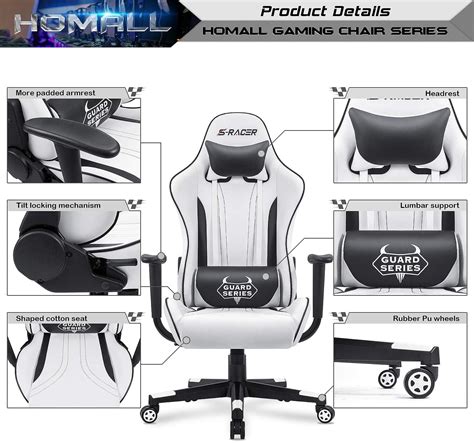 Homall Gaming Chair, Video Game Chair with Footrest India | Ubuy