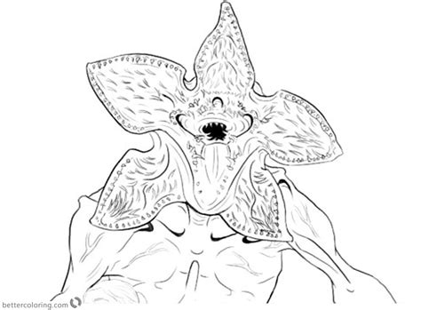 Stranger Things Demogorgon Coloring Page Agregar Más De 82 Demogorgon ...