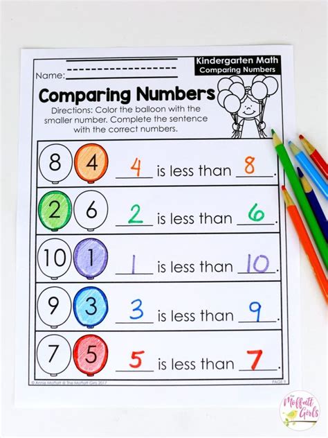 Image result for Kindergarten Comparing Numbers Lesson