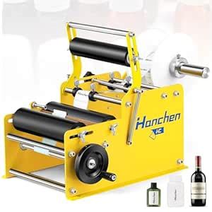Hanchen Manual Round Bottle Labeling Machine with Press Handle ...