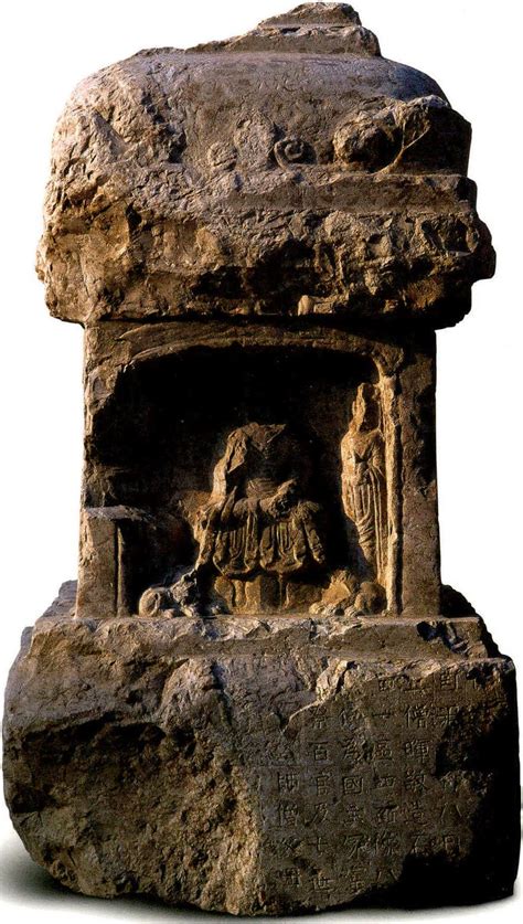 阿育王塔形造像碑-西安文物-图片