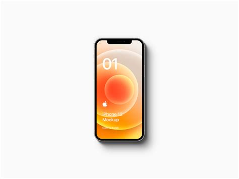 iPhone 12 On a Desk Mockup PSD - Free Download