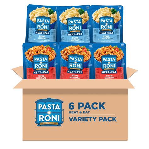 Snapklik.com : Pasta Roni Heat & Eat, 2 Flavor Variety Pack, 8.8oz Pouches
