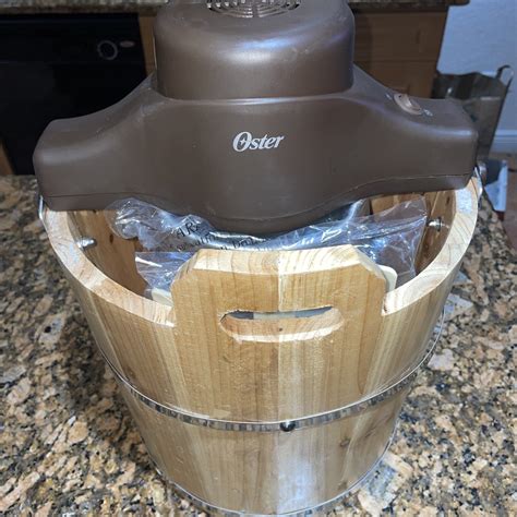 Oster 4-quart Wood Bucket Ice Cream Maker Frstic-wdb-001 for sale ...