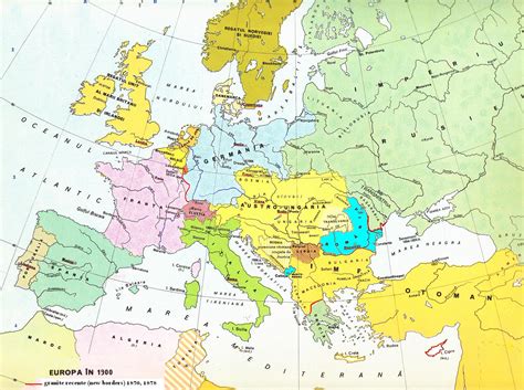 Historical Map Of Europe 1900