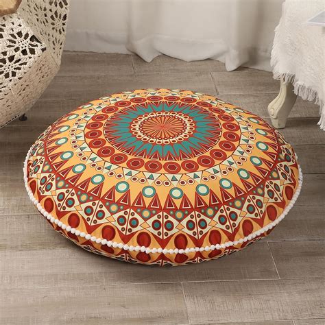Amazon.com: LOVMOC 32 inches Meditation Floor Cushion for Adults, Round ...
