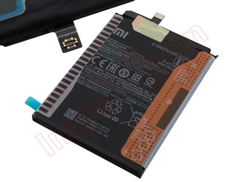 Batería BN57 para Xiaomi Pocophone X3 NFC, M2007J20CG - 5160 mAh / 4.45 ...