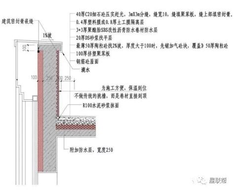 上人屋面--女儿墙泛水防水做法-建筑节点详图-筑龙建筑设计论坛