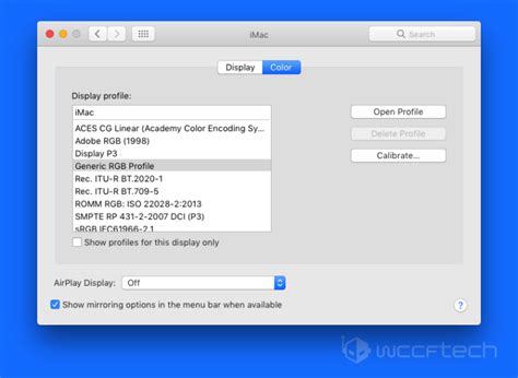 Image result for Restore Color Profile on Mac