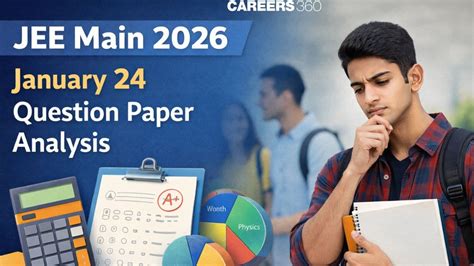 JEE Main 2026 January 24 Paper Analysis Shift 1, 2 (Out) – Difficulty ...
