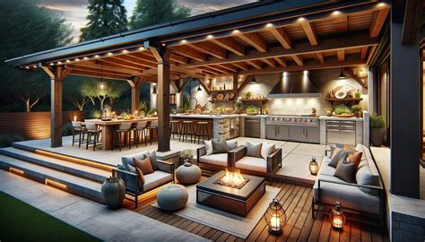 To Create a Paradise: 35 Backyard Covered Outdoor Kitchen Ideas