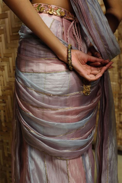 Amaare By Sahib Bhatia - Lishak Draped Saree Set - Elahe