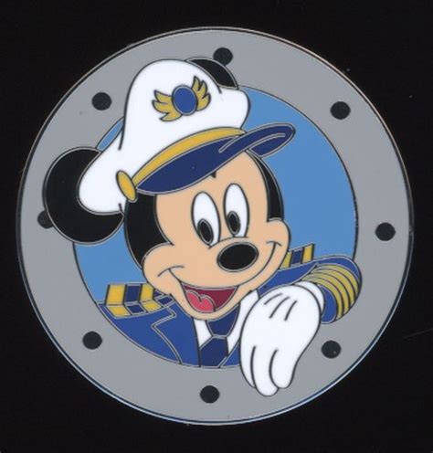 A clipart image of Mickey Mouse dressed as a captain in a red uniform ...