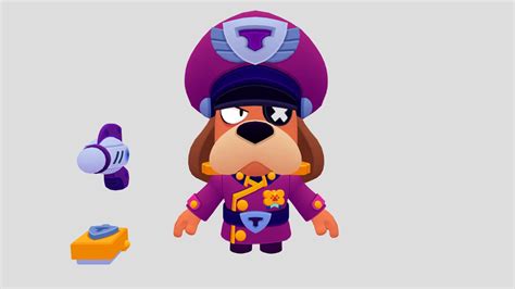 Ruffs T- Pose 3d Model Brawl Stars with bones - Download Free 3D model ...