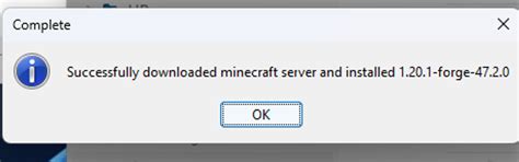 Install Forge Client 的图像结果